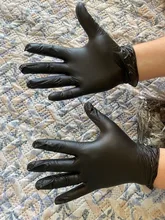 10-100 uds desechables guantes de nitrilo guantes de trabajo de preparación de alimentos de cocina guantes/cocina impermeable servicio de limpieza guantes negro