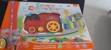 Juego de tren dominó para niños, con luz de sonido, automático, bloques de dominó coloridos, juego educativo DIY, juguete para regalo