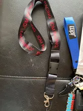 Lanyard Key-Chain-Rings Hanging-Strap Gift Black with Hook Car Man 1pcs