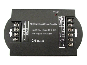 PWM signal high speed amplifier for RGB Led strip and Mono color 12V 24V 3 X8A AP100
PWM signal high speed amplifier for RGB Led strip and Mono color 12V 24V 3 X8A AP100