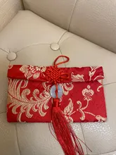 Tela con bolsillo para dinero de Año Nuevo, tejido creativo para boda, cumpleaños, Primavera, Festival, millones de Hongbao, brocado con personalidad