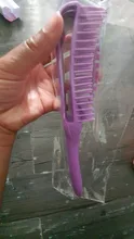 Cepillo de pelo para masaje, peine de pelo húmedo desenredante de 2a a 4c, rizado, Coily, mojado, seco, aceite, cabello grueso