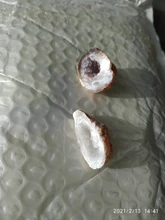 1Pc Natural ágata Geode de colección de minerales curativos piedras de cristal cuentas mitades para Diy colgante de joyería de las mujeres haciendo