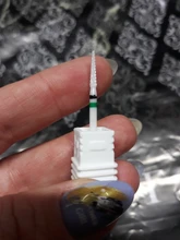 Broca de clavo de cerámica, fresa eléctrica para manicura, brocas, limas de maíz de llama para máquina de pedicura, accesorio de pulido