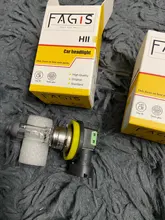 Fagus-bombillas halógenas de luz antiniebla para coche, faros transparentes de alta potencia, fuente de luz de estacionamiento, H11, 55W, 12V, 2 uds.