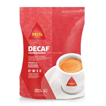 Decaffeinated coffee 250g Mix ground coffee DELTA
Decaffeinated coffee 250g Mix ground coffee DELTA