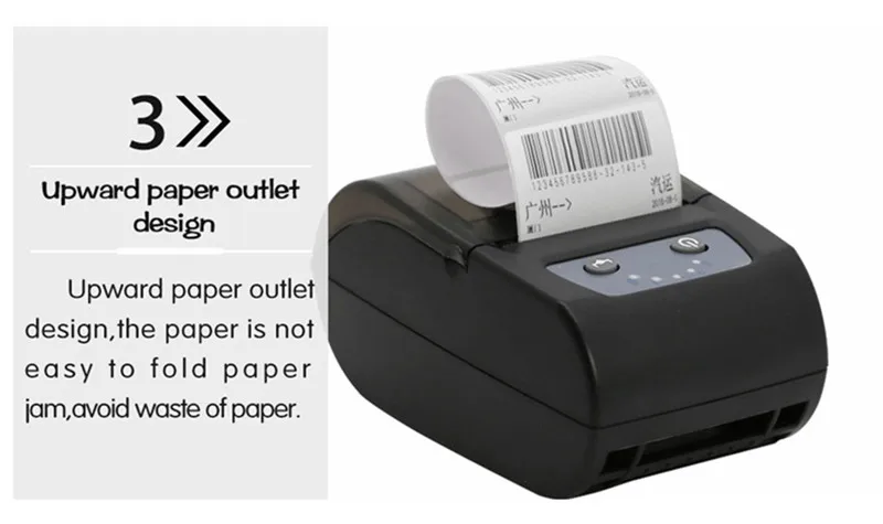 P58D 58mm mini thermal label printer for soho supermarket clubs (5)