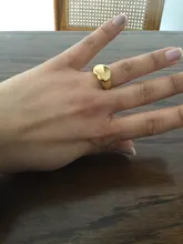 Anillos de corazón con nombre personalizado para hombre y mujer, joyería de compromiso personalizada, sortija de acero inoxidable de Color dorado, regalo de boda para amantes