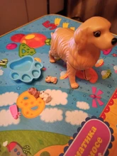 Barbies articulados de 11,5 pulgadas para niños, mascota que da nacimiento a cachorro, madre, 3 cachorros y perrera, accesorios de muñeca, juguete educativo gif