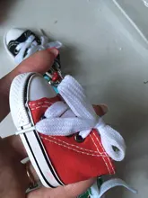 Mini zapatos de lona zapatos loro juguetes mascotas pájaro de la jaula decoración pie escalada juguete loro jaula para pájaros para mascotas zapatos loro Juguetes