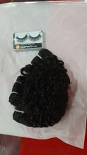 Hair-Bundles Human-Hair-Extensions Calla Kinky Curly Dark-Brown Double-Draw Natural Weft