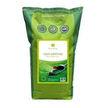 Seeds of lawn grass "mint 100%" (7.5 kg)
Seeds of lawn grass "mint 100%" (7.5 kg)