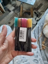 Zwellbe descartable de cristal cepillo de pestañas peine 25/50 unids/pack pestañas rímel de extensión varitas de maquillaje profesional herramienta de belleza