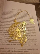 Marcapáginas de Metal creativo del universo misterioso, diseño calado, regalo, 95mm x 73mm, envío gratis