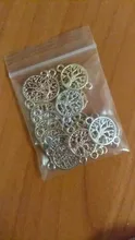 20 unids/lote planta árbol agujero doble encantos de cuerda de cadenas conector para pulsera collar de colgantes de la fabricación de la joyería DIY Accesorios