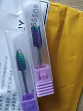 Brocas de taladro eléctrico para manicura, 29 tipos, accesorio de la máquina, cortador de cerámica de carburo de tungsteno arcoíris