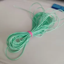 Cordón de algodón encerado de colores, cuerda de rosca encerada de 10 yardas, 1mm, para fabricación de joyas, pulsera Shamballa