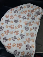 Bonita funda de cama para mascota cálida, pequeña, mediana y grande, pata de toalla, estampado artesanal, gato, vellón para perros, manta suave, suministros de invierno para animales