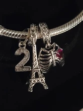 BISAER estrella de mar encantos de la luna de Plata de Ley 925 de verano estrella de mar Luna pendientes de estrellas encantos de la pulsera de la joyería