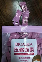 Mascarilla de compresión Facial no tejida, máscara de tejido de papel, herramienta de maquillaje, mascarilla comprimida desechable para el cuidado de la piel, 50 Uds.