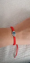 Pulsera trenzada de cordel rojo de la suerte para hombre y mujer, Simple, hecha a mano, azul turco, cuentas de ojo malvado, joyería de amistad