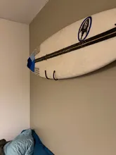 Soporte de pared para tabla de Surf, estante de almacenamiento deportivo de Metal, duradero