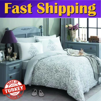 Laurette 100% Cotton Ranforce Double Sided Double Size Duvet Cover Set Grey Bedroom linens Ranforce bed cover blanket Cotton Four Seasons Cover Blanket Made in TURKEY Bed Sheet Duvet Cover Sets Ranforce Bedding Sets 
Laurette 100% Cotton Ranforce Double Sided Double Size Duvet Cover Set Grey Bedroom linens Ranforce bed cover blanket Cotton Four Seasons Cover Blanket Made in TURKEY Bed Sheet Duvet Cover Sets Ranforce Bedding Sets