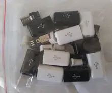 Male Plug Connectors-Charger Usb-Tail-Charging-Socket Micro-Usb Black 5PIN Welding-Type