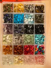 1323 Uds. Kit de cuentas de piedras preciosas irregulares con cuentas espaciadoras cierres de langosta anillos de salto elásticos para suministros de joyería DIY