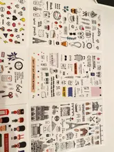 Pegatina de papel para decoración de diario de viaje de estilo europeo, planificador de etiquetas de álbum de recortes, Kawaii, regalos coreanos, pegatinas estacionarias