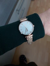 OLEVS-relojes de lujo para mujer, de cuarzo, informal, a la moda, resistente al agua, de acero inoxidable, oro rosa, femenino