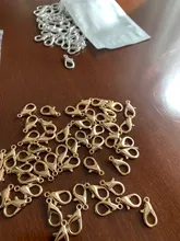 Abalorios de plata y oro de acero inoxidable, ganchos de cierre de langosta, accesorios para fabricación de joyas, Diy, llavero hecho a mano, collares