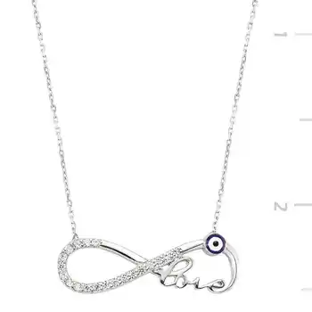 KUTAYDAN 925 Sterling Silver The Genres Change Infinity Love lady necklace
KUTAYDAN 925 Sterling Silver The Genres Change Infinity Love lady necklace