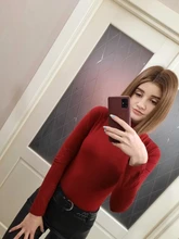 Dulzura-body sexy de algodón de manga larga para mujer, ropa de abrigo de cuello falso para otoño e invierno, traje de cuerpo liso ajustado a la moda, 2020