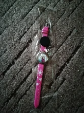 UTHAI CQ06-Reloj de pulsera de cuarzo con diseño de princesa para niños, reloj de moda de cristal de dibujos animados de cuero, resistente al agua