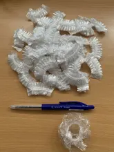 Tapas protectoras de plástico desechables para las orejas, 50/100 Uds., para salón de peluquería, protección contra tinte, gorro de ducha, herramienta