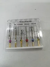 Lima de canal de raíces Dental, instrumento de Odontología de 25mm, oro, oro, endodoncia