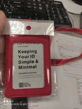 Porta tarjetas de identificación para estudiante y enfermera, correa de cuero para el cuello, alta calidad, 3 bolsillos, insignia, 2020