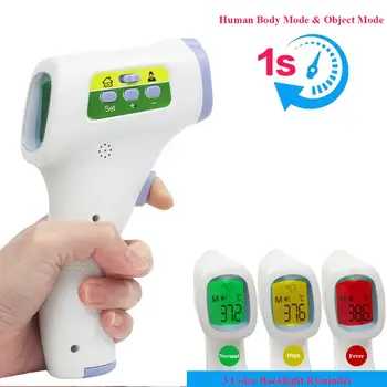 Non-Contact Digital babay Thermometer Infrared Thermometer Forehead Body Surface Temperature Instruments with 3 Colors Backlight
Non-Contact Digital babay Thermometer Infrared Thermometer Forehead Body Surface Temperature Instruments with 3 Colors Backlight