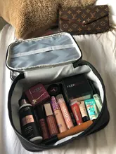 Bolsa de maquillaje transparente multifunción para viaje, organizador de artículos de tocador con diamantes de moda, resistente al agua, almacenamiento de maquillaje para mujer