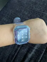 + Correa de reloj Apple apple Watch banda 44mm 40mm 42mm 38mm accesorios correa de silicona blanda transparente Apple watch Serie 6 iPhone 5 4 3