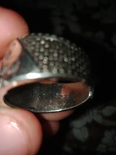 Anillo de plata de primera ley y Circonia cúbica para hombre, sortija ajustable, plata esterlina 925, Circonia cúbica, Zirconia, circonita, zirconita, Estilo Vintage