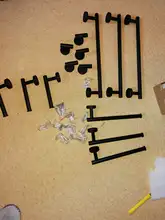 Robe Hook Holder Bar-Shelf Rail-Bar-Rack Towel Bathroom-Hardware-Set Black Ce Tissue