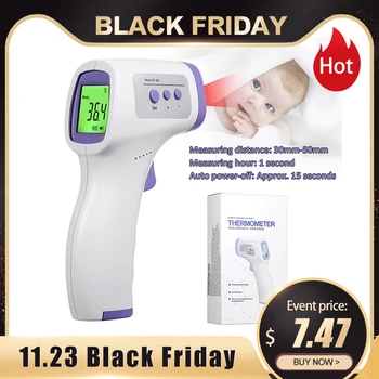 Digital thermometer Non-contact IR Infrared Temperature Sensor Forehead Body/Object Thermometer Measurement LED for Baby/Adults
Digital thermometer Non-contact IR Infrared Temperature Sensor Forehead Body/Object Thermometer Measurement LED for Baby/Adults
