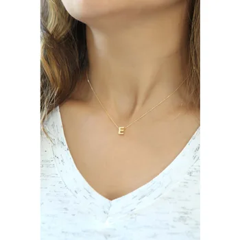 Stylish Necklace Letter E Pendant Jewelry 925 Sterling Silver Rose Gold Plated with Chain
Stylish Necklace Letter E Pendant Jewelry 925 Sterling Silver Rose Gold Plated with Chain
