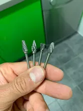 Carburo de tungsteno de Bit de broca rebabas fresadora cortador eléctrico herramienta rotativa de Burr de acero de tungsteno Dremel carpintería accesorio