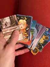 Mini juegos de cartas de Toy story para niños, 78 cartas de juego, juguetes educativos de fantasía para fiesta en casa, mesa divertida, regalos de juego, espejos