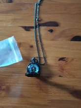 Reloj de bolsillo de cuarzo con temática de película Steampunk, cadena colgante collar con, accesorio de regalo, XH3018