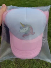 Gorra de béisbol con diseño de unicornio para niña, gorro de béisbol rosa con diseño de unicornio para niña de 3 a 8 años, gorra infantil para verano