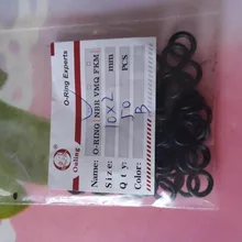 Anillo de goma negro NBR, lote de 50 unidades, OD5/5,5/6/6 5/7/8/8 5/9/10/10 5/11/11, anillo redondo de 5/12/13x2mm, juntas de sellado de aceite